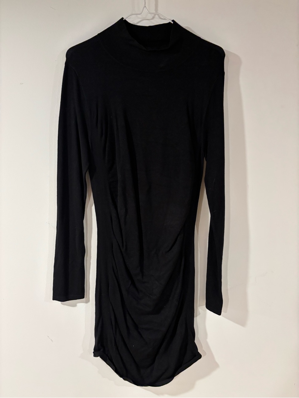 Express Black Long Sleeve Mock Neck Women's Dress